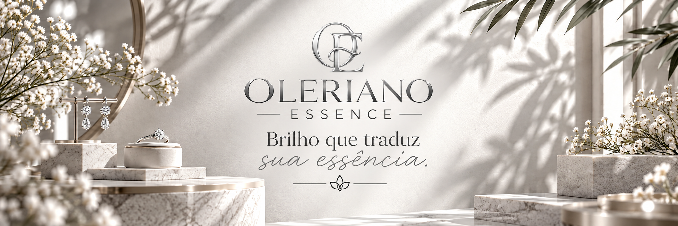 Imagem de campanha Oleriano Essence: beleza que exala luxo e essência.